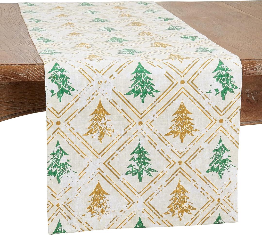Christmas Trees Table Runner (14"x72")