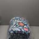 8x10 Area Rugs for Living Room, Washable Rug Floral Vintage Rugs for Bedroom Non Slip Low Pile Large Blue Boho Carpet Indoor Kitchen Dining Room Office Playroom Floor Mat