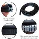 Rubber Edge Trim,Car Weather Striping,Door Rubber Seal Strip Trim Seal,Automotive Weather Stripping Edge Guard for Cars, Boats, RVs, Trucks, and Home Applications (20 FT)