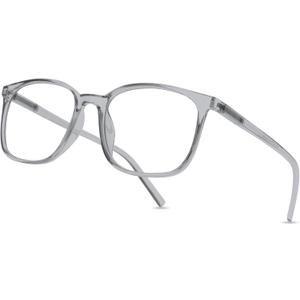 Gaoye Ultralight Blue Light Glasses for Women - Computer Protection Glasses for All Day Comfort - Anti UV Glare & Eyestrain (Grey)