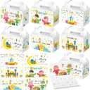 Sinload 48 Pcs Eid Al Adha Eid Mubarak Envelopes Gift Boxes Set Includes 24 Pcs Eid Mubarak Treat Boxes 24 Pcs Money & Greeting Card Envelopes for Ramadan Holiday Party Supplies Decoration