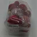 Suzile 18 Pcs Velvet Christmas Tree Ornaments Flocked Christmas Ball Decorations Xmas Balls Hanging Ornaments for Xmas Tree Wreath Garland Holiday Fireplace Decoration (Burgundy) (Red)