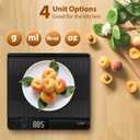 UNIWEIGH Digital Postal Scale with Backlit LCD, 15kg Grams/Oz/Lb/ML, Tare Function, Auto-Off, Large Platform for Mailing, Cooking, and Small Packages