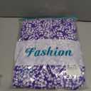 BTFBM Casual Women Summer Dresses 2024 Puff Sleeve Floral Maxi Dresses Smocked Backless Flowy Tiered Beach Long Dress (Purple, L)