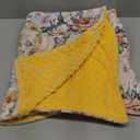 HawSkgFub Forest Woods Animal Friends Mink Baby Blankets Dotted Backing Boy Girl Shower Gift, Bear Deer Fox Rabbit Double Layer Nursery Swaddle, Soft Newborn Infant Toddler Bed Crib Bedding 30 x 40