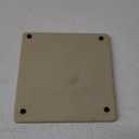 Vanity Tray with Brown Trim, Candle Tray, Bathroom Tray, Countertop Tray, Perfume Holder Organizer, Decorative Tray for Dresser, Table, Bathroom Countertop, Home dcor, Square,White, 8"8" (8" x 8" x 0.5")
