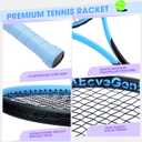 AboveGenius Neon Tennis Rackets 2 Pack for Adults- 27" Lightweight Aluminum Tennis Racquet Set with 3 Balls & Bag- Vibrant High-Visibility Matte Finish for Men Women Beginners, 27 inches , 105 square inches
