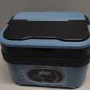 Cordless Electric Lunch Box for Adults, 18000mAh Rechargeable Portable Self-Heating Lunch Box Food Warmer, 1.5L(6 Cups) Container for Outdoor, Work, Office, Camping, TravelBlueBlack (Large)