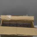 Desk Organizer with 4 Drawers, FODIENS Stackable Desktop Storage Box with Removable Drawer, Clear Sunglasses Organizer Display Case for Stationery Marker Pens Eyeglasses Office Supply