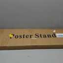 WHAUU Display Stand Sign Holder,Heavy Duty Adjustable Pedestal Sign Stand Up to 75 inch,Double-Sided for Board & Foam Sign,Sign Stand with Base,Fit Wedding,Restaurant or Business(Poster not Included)