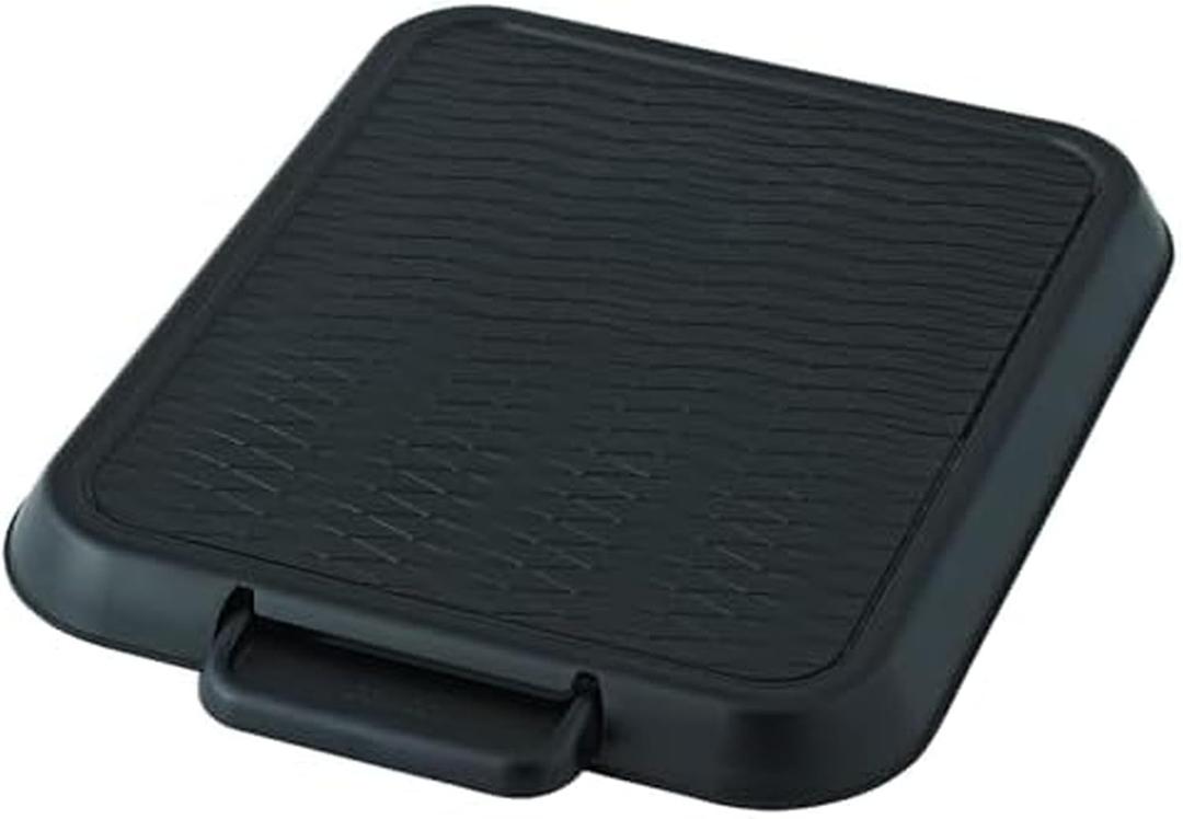 Copco Coffee Cab Rolling Countertop Small Appliance Stand, Compact Glide Pad for Coffee Machines & Kitchen Essentials, Non-Slip, Heat-Resistant Base, Easy Access & Durable Construction (Black)