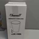 Lamosi 200 Pack 10 oz Kraft Paper Cups, Brown Disposable Paper Coffee Cups, Unbleached Cups for Hot/Cold Beverage Party Home Office