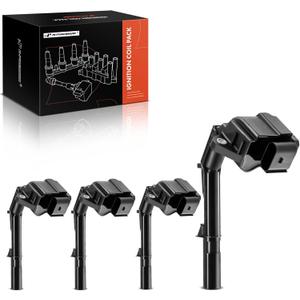 A-Premium Ignition Coil Packs of 4 L4 2.0L Compatible with Infiniti Q50, Q60 & Mercedes-Benz C300 C350E CLA250, E300, GLA250 GLC300, SLC300 SLK300, Metris & More
