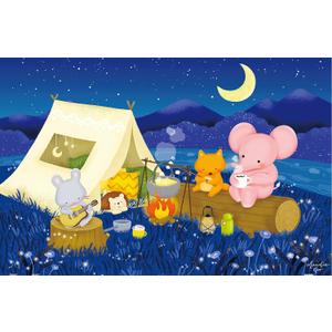 Pintoo Jigsaw Puzzles 600 Piece for Adults - Mandie - Camping Day Beautiful Plastic Puzzle for Home Decor Zero Dust Easy Storage [H2523]