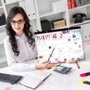 2026-2027 Wall calendar, January 2026 to June 2027, with thick paper, christmas style Wall calendar