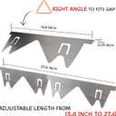 Stainless Steel Stove Gap Covers (2PCS), Stove Gap Filler, Stove Guard for Kitchen Oven Counter Side Gap, Range Trim Kit, Easy Clean and Heat Resistant, Adjustable Length 13.8" to 27.5"