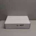 Aolemi Bathroom Faucets 3 Hole,8 Inch Widespread Waterfall Bathroom Sink Faucet,2 Handles Vanity Faucet with Pop-up Drain and Supply Hose,Matte Black