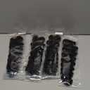 Deep Wave Knotless Pre-Separated Crochet Hair Extensions Human Hair Loose Wave Crochet Hair Natural Black Machine Made Feather Human Hair Extension 16inch 240g