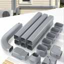 3'' 22.5Ft Mini Split Line Set Cover, Upgraded UV-Proof PVC Pipe