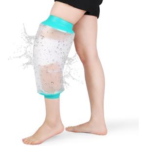 CIVJET Cast Covers for Shower Leg, Waterproof Cast Cover for Showering, Knee Surgery Recovery Equipment, Waterproof Knee Brace, Knee (Diameter - 7.9")