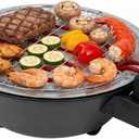 Electric Grill Outdoor Indoor Cooking,Smokeless BBQ,Portable Removeable Grill, (330)