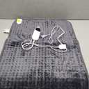 Deepsoon Heating Pad, Electric Heating Pads for Back, Neck, Abdomen, Moist Heating Pad for Shoulder, Knee, Arms, Legs, Dry/Moist Heat & Auto Shut Off, Christmas Gifts for Men and Women, Light Gray,24x12 Inch