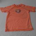 Kanu Surf Girls' Jade Rash Guard UPF 50+ Sun Protection Short Sleeve Swim Shirt (14-16, Love Coral)