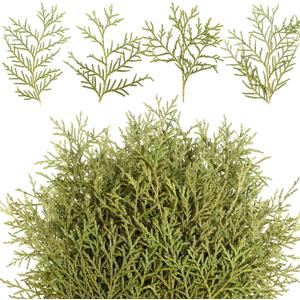 HyDren 150 Pcs Christmas Preserved Real Pine Branches Leaves Greenery Pine Picks Natural Dried Greenery Plants Twigs Wreath Decorations for Christmas Home Decor Indoor Outdoor (4-5 Inches)