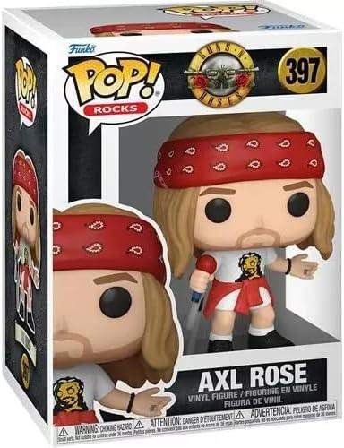 Worldwide Nutrition Compatible with Funko Guns N' Roses Axl Rose #397 Vinyl Figure - Legendary Rock Star Collectibles, Toys, and Action Figures - Detailed Collectible Toy Figure with Case