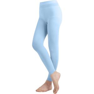 EMEM Apparel Women's Solid Colored Opaque Microfiber Footless Tights, Size:S