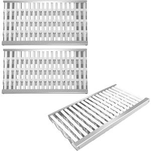 Radiant Tray Heat Plates Ceramic Rod for DCS 27DBQ, 27DBQR, 27DBR, 27DSBQ, 27DSBQR, 27FSBQ, 27FSBQR, 36DBQ, 36DBQAR, 48DBQ, 48DBQAR, 48DBQR, 3 Radiant Grill Trays with Ceramic Rods for 27" DCS Grill