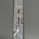 White Tension Curtain Rod for Windows 28 to 48 inch, Adjustable Expandable Pressure Spring Curtain Rod No Drilling, 7/8" Curtain Rod for Bedroom Doorway Closet Door