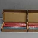 MTLEE 24 Pcs Christmas Candles 10 Inch Taper Candles Dripless Unscented Smokeless Green and White Red Candlesticks for Wedding Christmas Holiday Dinner Home Decor, 9 Hr Burn