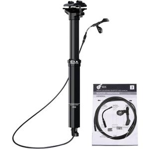 EXA Form 900i 30.9mm/31.6mm Dropper Post with Remote Lever and Cable Kit MTB/Ebike Internal Routing Dropper Seatpost for Mountain Bike(100mm/125mm/150mm Travel) (Length x Travel: 345mm x 100mm)