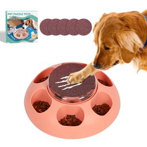 Dog Nail Scratch Board:Stress-Free Nail Trimming for Dogs, Non-Slip Scratch Mat, Includes 5 Sandpaper Replacements for Healthy Nails (Light Orange)