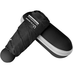 BAODINI Mini Travel Umbrella for Purse with Case, Small Compact UV Sun Protection Lightweight Small Pocket Umbrella for Women, Kids, and Men