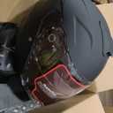 Motorcycle Helmets for Adults, Open Face Motorcycle Helmet with Dual Visor, Casco para Moto DOT Certified, ATV Dirt Bike Snowmobile Motocross Helmet for Men Women, Quick Release Strap, AP-836, size M