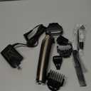 WAHL USA Stainless Steel Lithium Ion 2.0+ Slate Beard Trimmer for Men - Electric Shaver, Nose Ear Trimmer, Rechargeable All in One Men's Grooming Kit - Model 9864