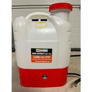 NP Global Battery Powered Backpack Sprayer 4 Gallon - 6 Hours Long Battery Life & Padded Straps for Comfort - HD4000 Electric Backpack Garden Sprayer with 6 Spray Nozzles & 90PSI Adjustable Pressure
