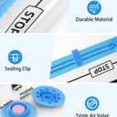 Colemoly Vacuum Storage Bags 18 Pack Vacuum Seal Bags Without Electric Pump Space Saver Storage Bags for travel, Storage and Organization (4 Jumbo/ 4 Large/ 3 Medium/ 3 Small/ 4 Roll Up) (Combo)