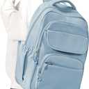 Cute School Backpack for Teens Girls Boys Waterproof School Bag Basic Backpack for College Students Multi Pocket Backpack Lightweight Casual Daypack Backpacks for Women MenBlue
