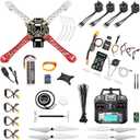 HAWK'S WORK F450 Drone Kit to build, DIY Quadcopter Set, Frame + Pixhawk + GPS + Power Module + ESC + Brushless Motor + Prop + Battery + RC Transmitter & Receiver + Accessory + Guild Book & Video (A)