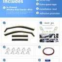 in-Channel Rain Guard Fit for 2024 2025 2026 Chevy Trax Extra-Thick Window Rain Guards Extra Durable Window Deflectors Window Vent Visors Vent Low-Profile Shades Exterior Car Accessories
