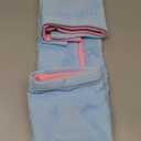 Shemilly 2pcs Easter Hand Towels Set Pink Blue Bunny Floral Jacquard Towel for Bath 100% Cotton Soft Bathroom Kitchen Decorative for Easter Spring Summer Holiday Decor Gift,14 x 29 Inch