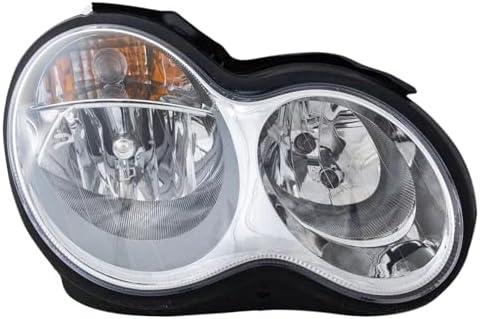 Azoeparts Headlight Head Light Lamp for Mercedes Benz W203 C240 C280 C320 C350 2001-2007 (Right Passenger Side)