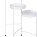 Kate and Laurel Finn Tri-Level Metal Plant Stand, White