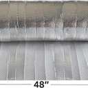 USA Reflective Insulation Bubble Roll, 48" Width x 125' Length, Colder Climates, One-Sided Thermal Bubble Roll, Radiant Barrier Wrap
