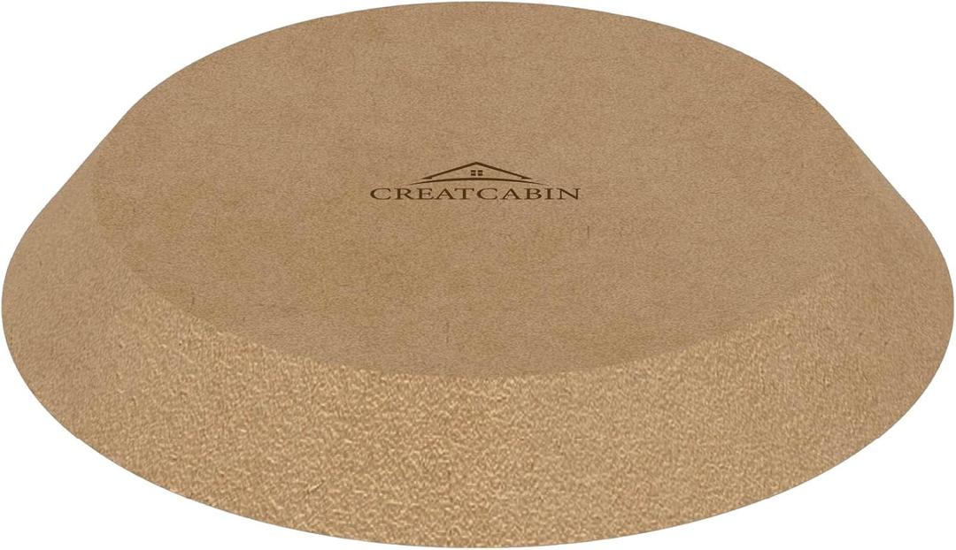 CREATCABIN Round Ceramics Plate Forming Molds Wooden Pottery Molds Clay Pottery Molding Tools Ceramics Dish Plate Slump Mold MDF Pottery Forms Flat for Handbuilding Plates DIY Craft Supplies 9.8 Inch