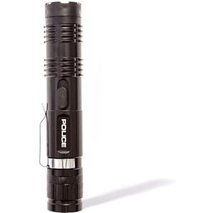 Police Stun Gun for Self Defense – M12 Aluminum High Voltage Mini Rechargeable with LED Flashlight, Compact & Heavy Duty – Personal Security for Women & Men – Black