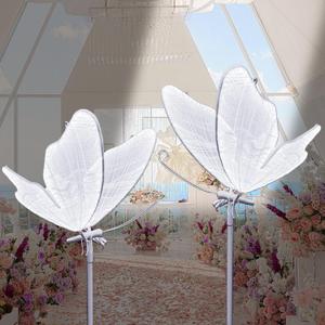 TRAVELER Butterfly Floor Lamp - 2pcs 23.6" Wedding LED Creative Ceiling Lights Adjustable Height Hanging Decoration Props for Wedding Stages Halls Party Events